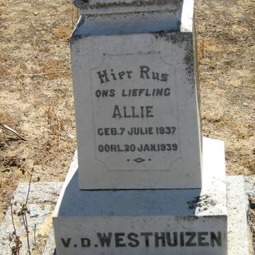 WESTHUIZEN Allie, v.d. 1937-1939