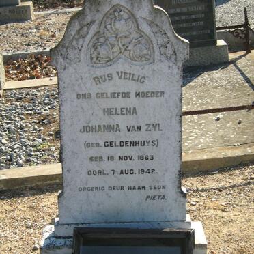 ZYL Helena Johanna, van nee GELDENHUYS 1863-1942
