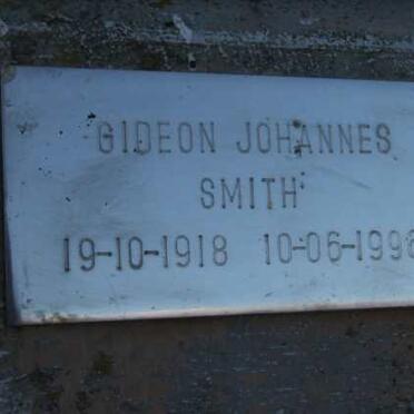 SMITH Gideon Johannes 1918-1996