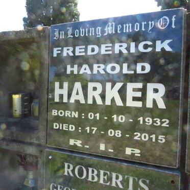 HARKER Frederick Harold 1932-2015