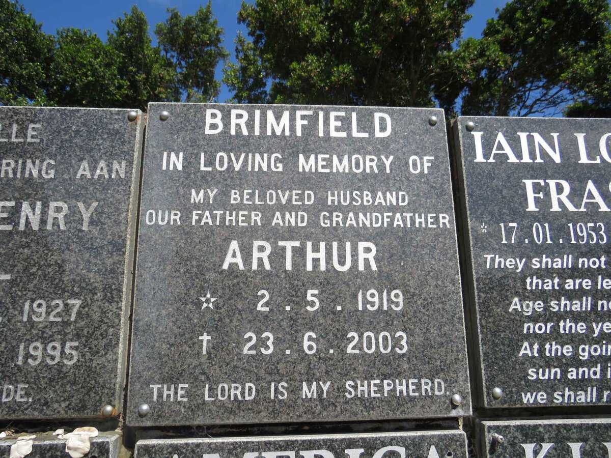 BRIMFIELD Arthur 1919-2003