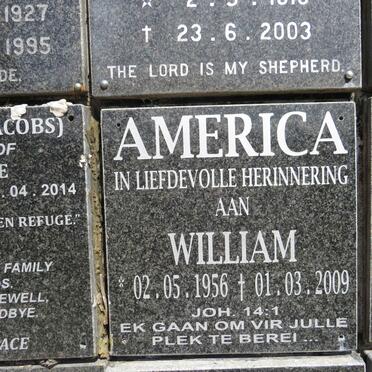 AMERICA William 1956-2009