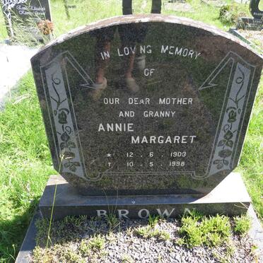 BROWN Annie Margaret 1903-1998