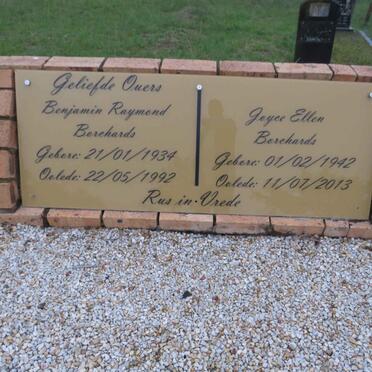 BORCHARDS Benjamin Raymond 1934-1992 & Joyce Ellen 1942-2013