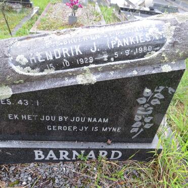 BARNARD Hendrik J. 1929-1980