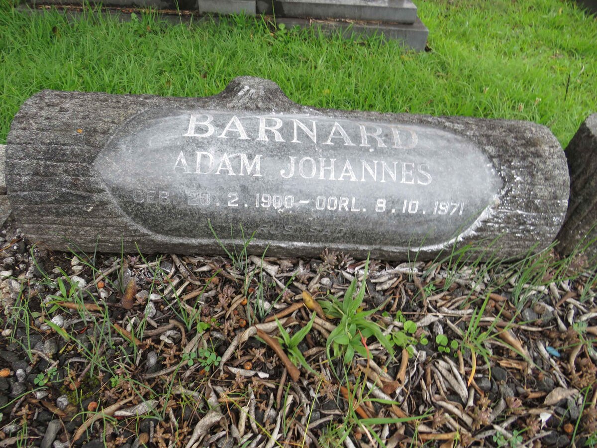 BARNARD Adam Johannes 1900-1971