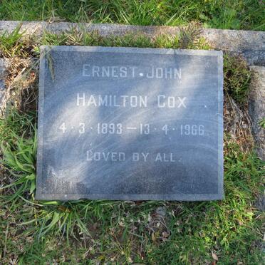 COX Ernest John, HAMILTON 1893-1966