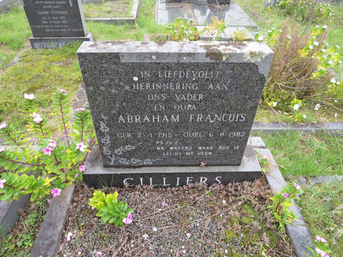 CILLIERS Abraham Francois 1915-1982