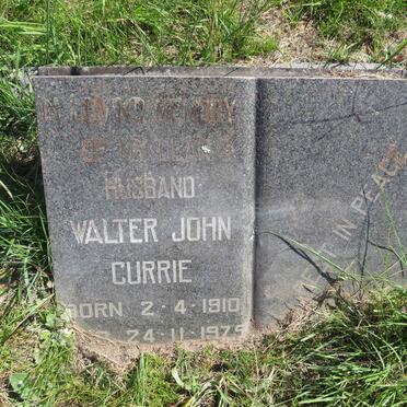 CURRIE Walter John 1910-1975