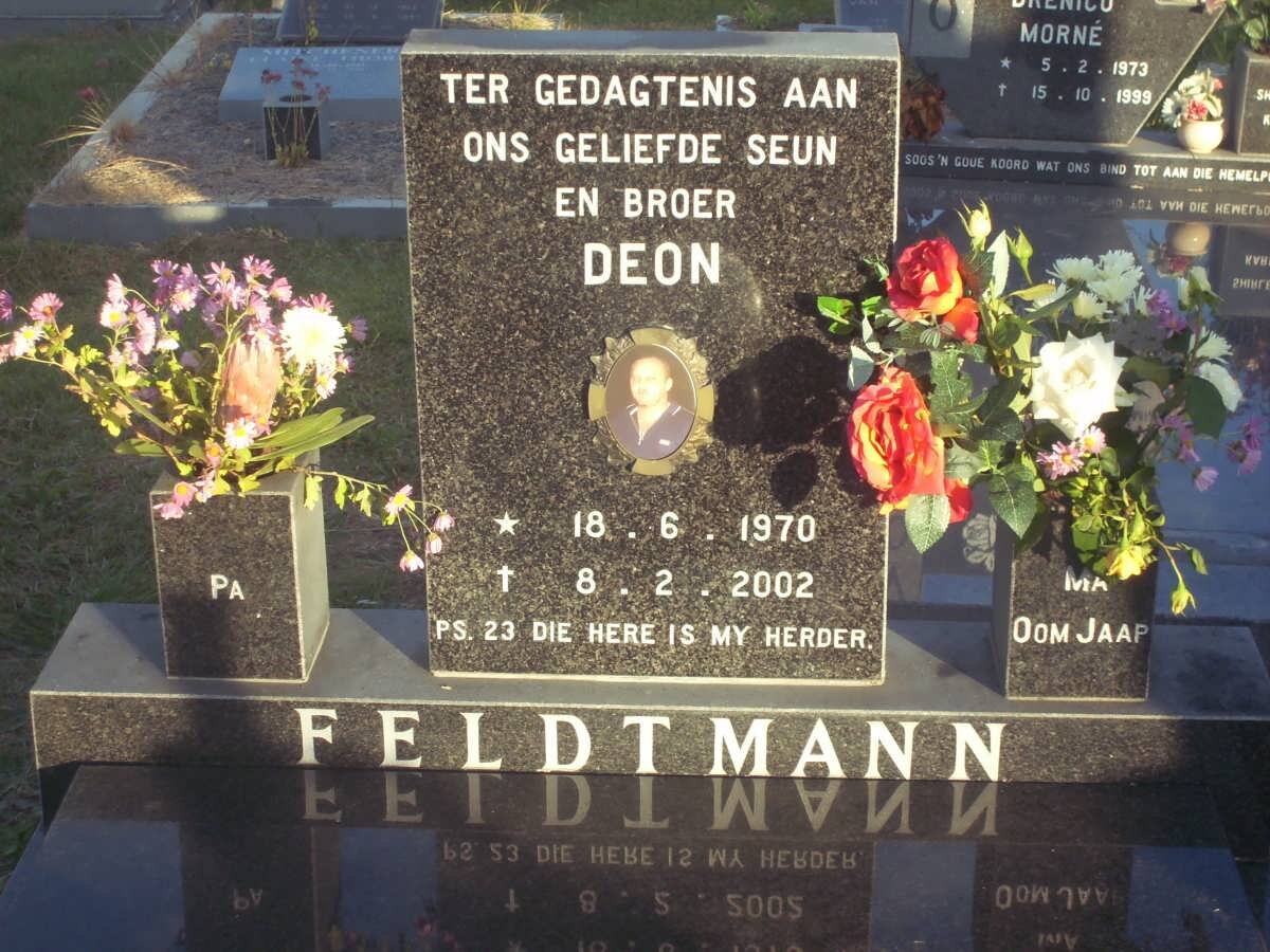 FELDTMANN Deon 1970-2002