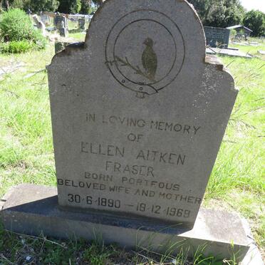 FRASER Ellen Aitken nee PORTEOUS 1890-1969