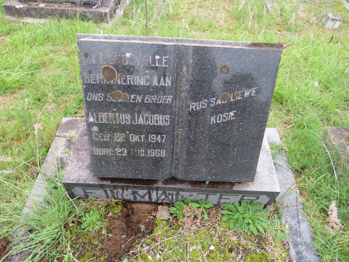 FILMALTER Albertus Jacobus 1947-1968