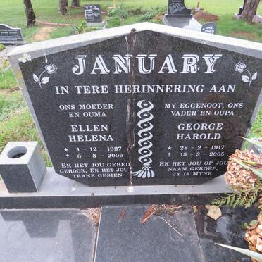 JANUARY George Harold 1917-2005 & Ellen Helena 1927-2006
