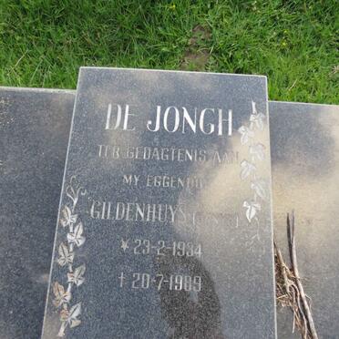 JONGH Denys, de nee GILDENHUYS 1934-1989