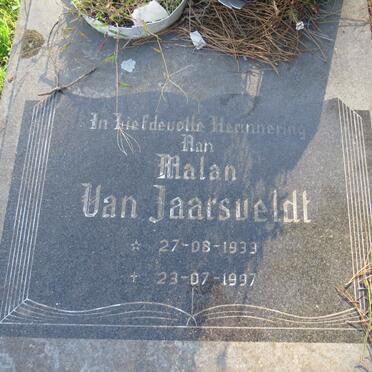JAARSVELDT Malan, van 1933-1997