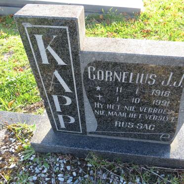 KAPP Cornelius J.J. 1918-1991