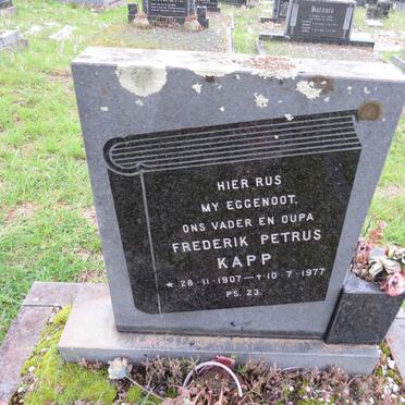 KAPP Frederik Petrus 1907-1977