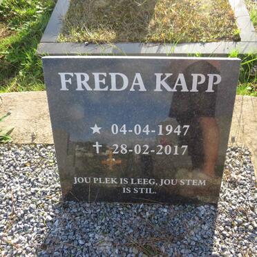 KAPP Freda 1947-2017