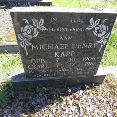 KAPP Michael Henry 1906-1986