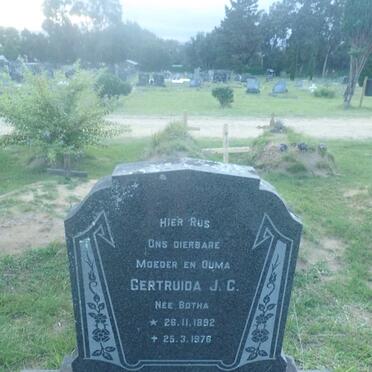 KOEN Gertruida J.C. nee BOTHA 1892-1976
