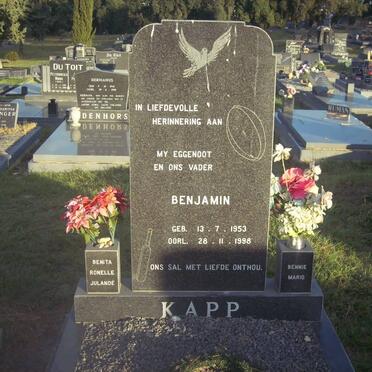 KAPP Benjamin 1953-1998