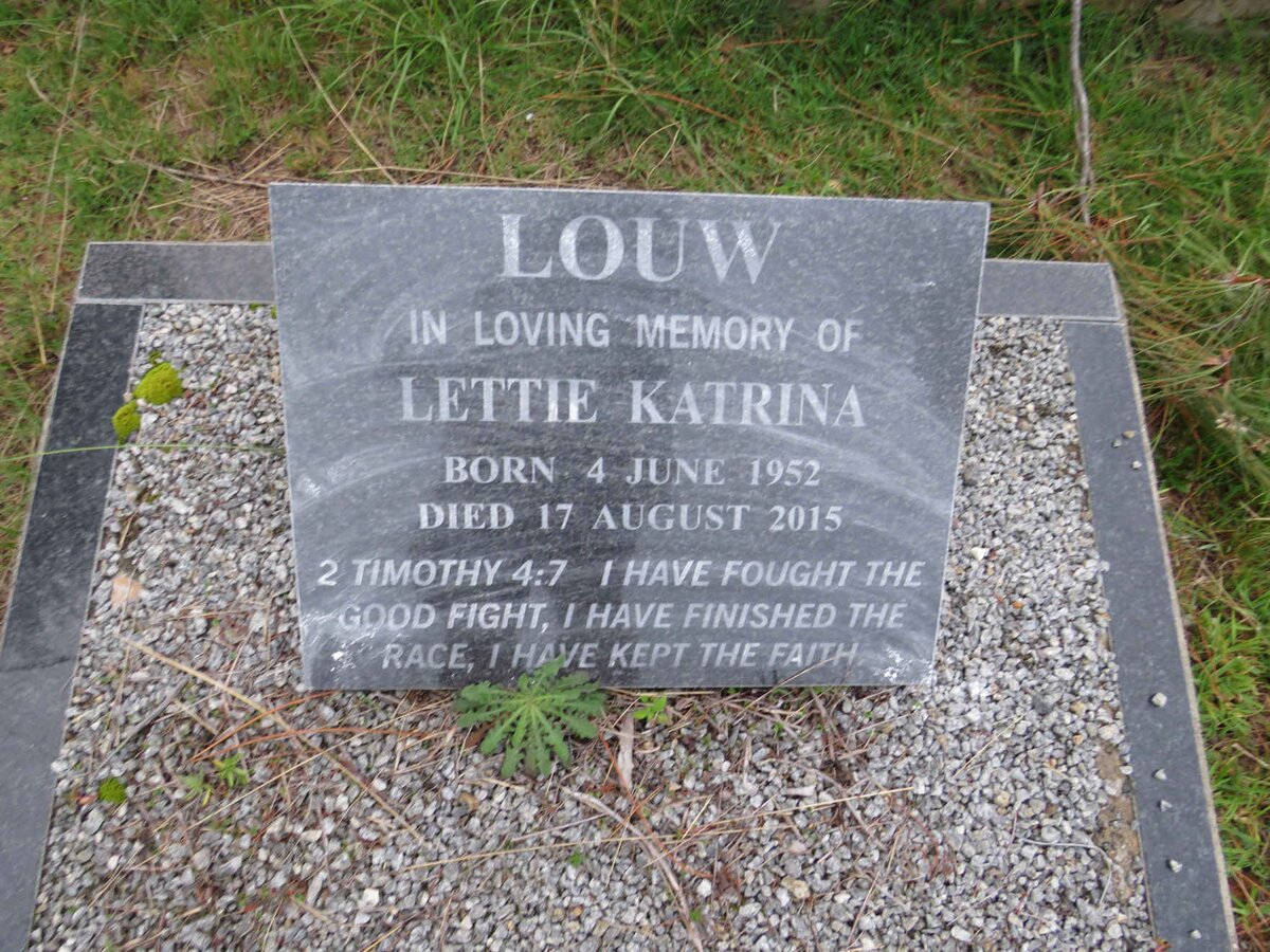 LOUW Lettie Katrina 1952-2015