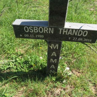 MAMAN Osborn Thando 1980-2016