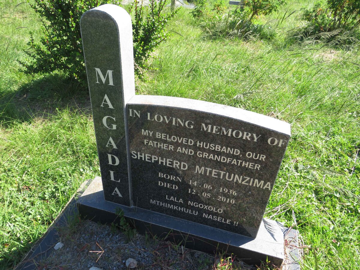 MAGADLA Shepherd Mtetunzima 1936-2010