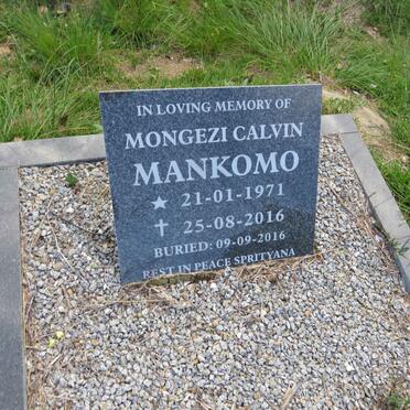 MANKOMO Mongezi Calvin 1971-2016