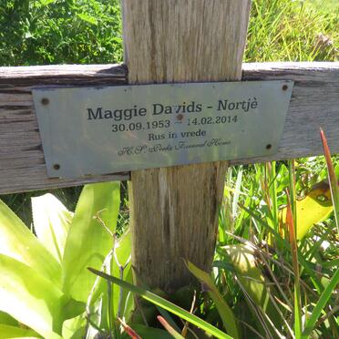 NORTJE Maggie nee DAVIDS 1953-2014