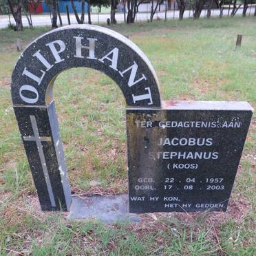 OLIPHANT Jacobus Stephanus 1957-2003