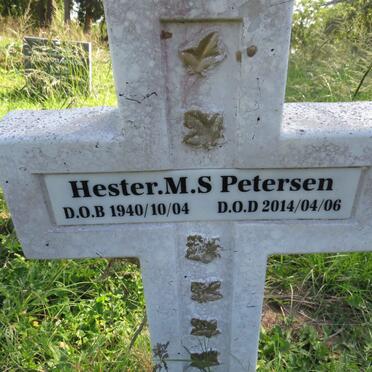 PETERSEN Hester M.S. 1940-2014