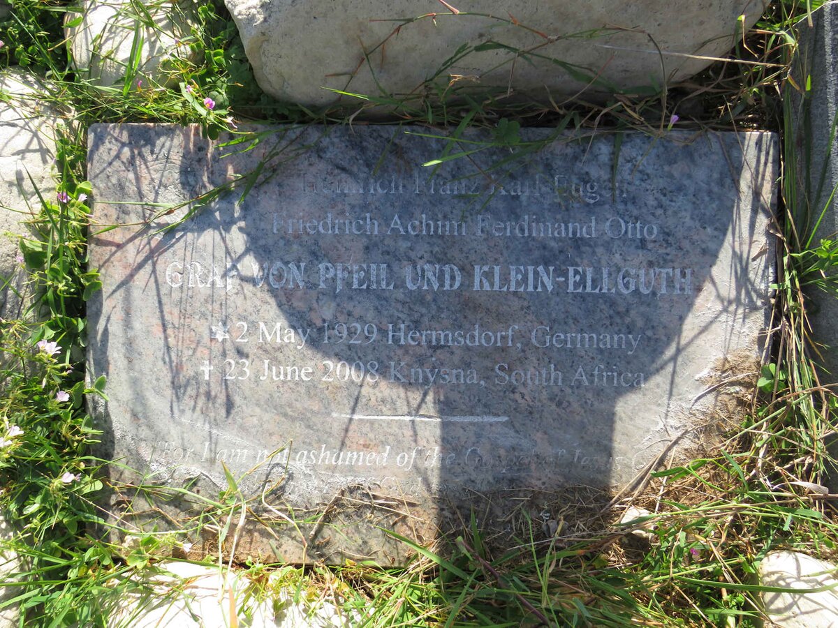 PFEIL Heinrich Franz Karl Eugen Friedrich Achim Ferdinand Otto, von 1929-2008