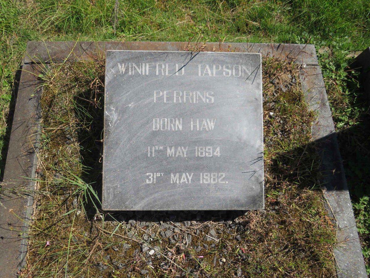PERRINS Winifred Tapson nee HAW 1894-1982