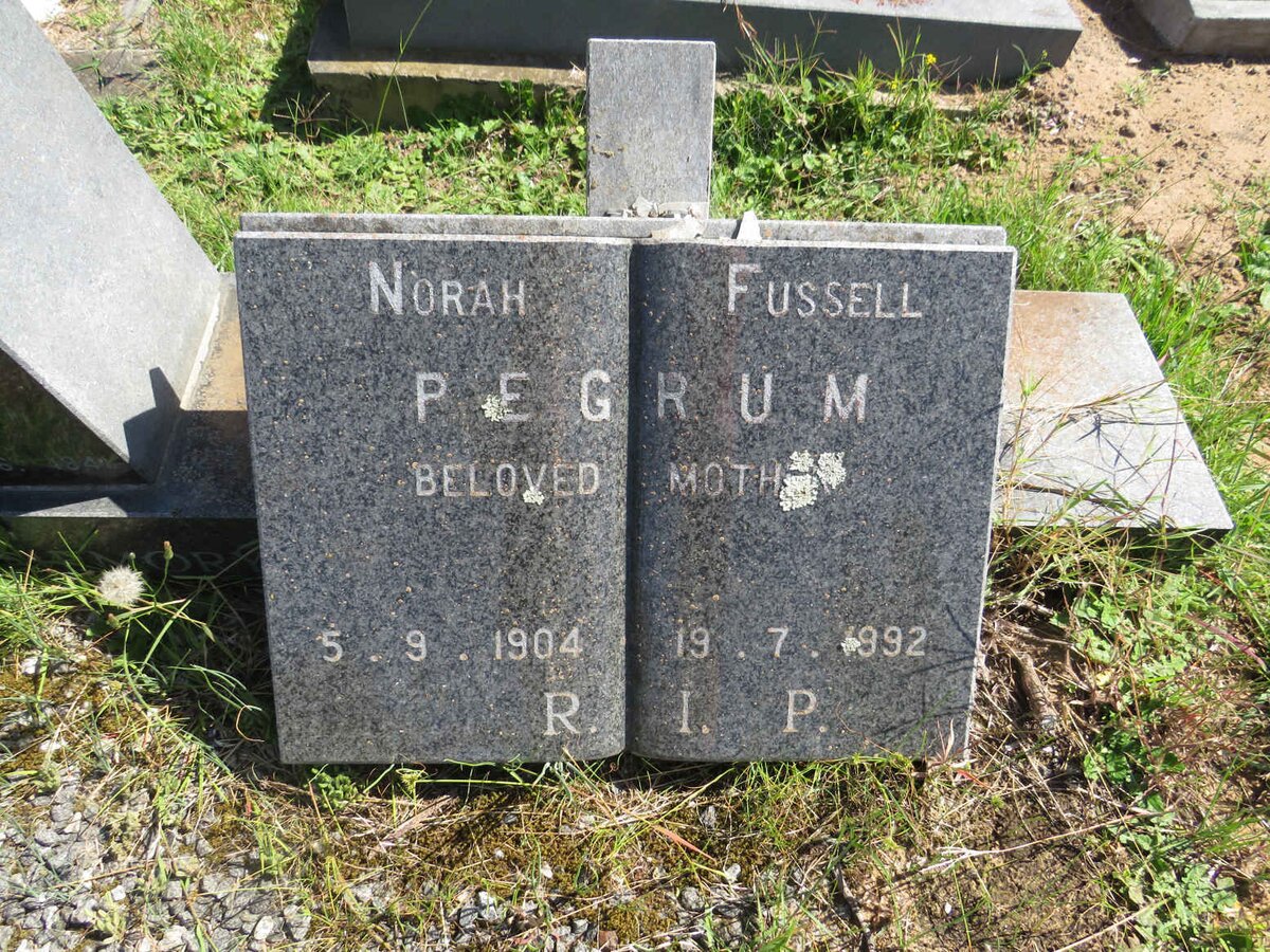 PEGRUM Norah Fussell 1904-1992