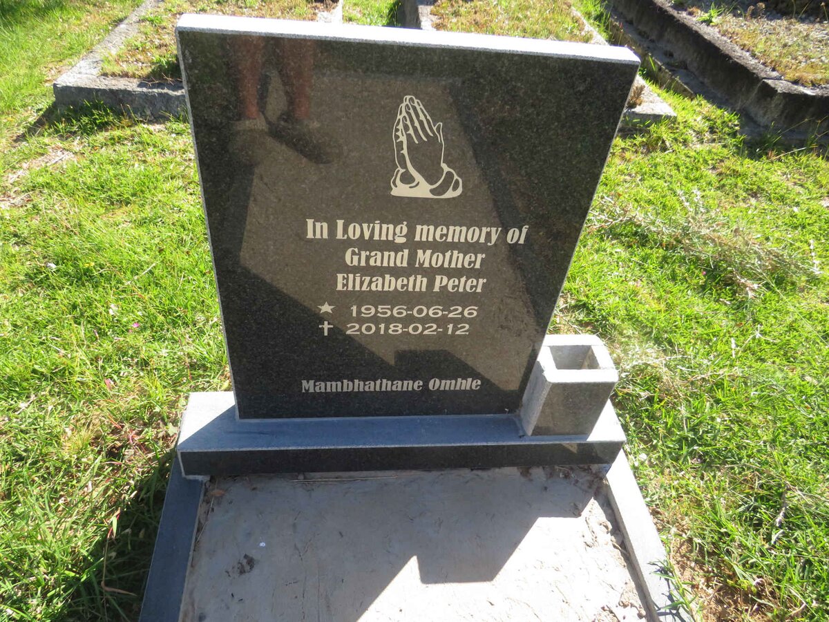 PETER Elizabeth 1956-2018
