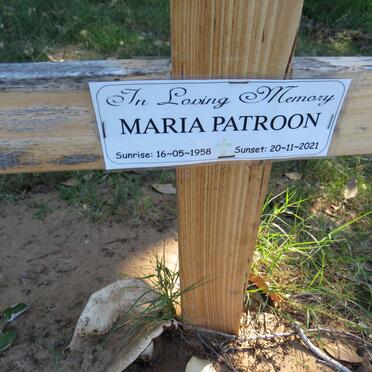 PATROON Maria 1958-2021