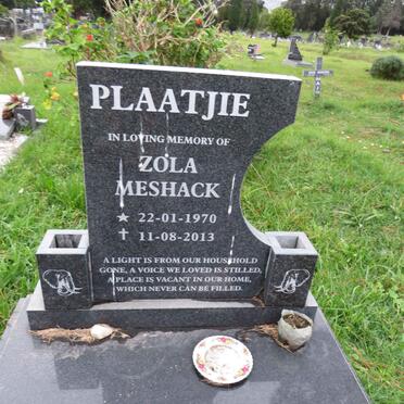 PLAATJIE Zola Meshack 1970-2013 