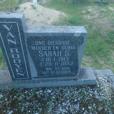 ROOYEN Sarah S., van 1913-1993