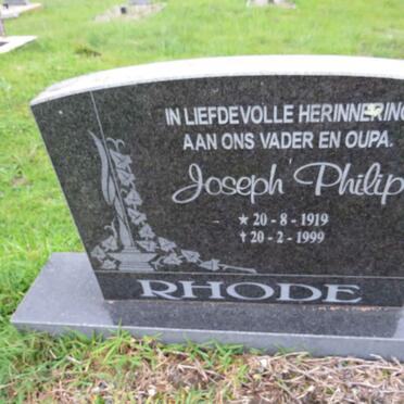 RHODE Joseph Philip 1919-1999