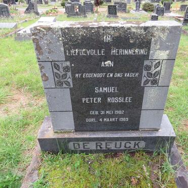 REUCK Samuel Peter Rosslee, de 1902-1969