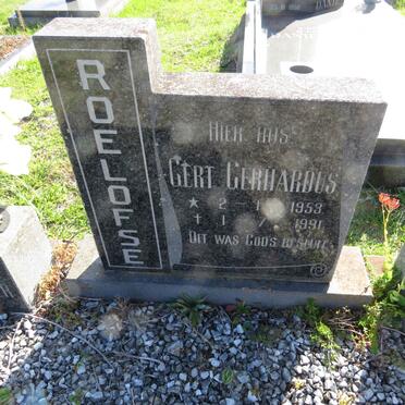 ROELOFSE Gert Gerhardus 1953-1991