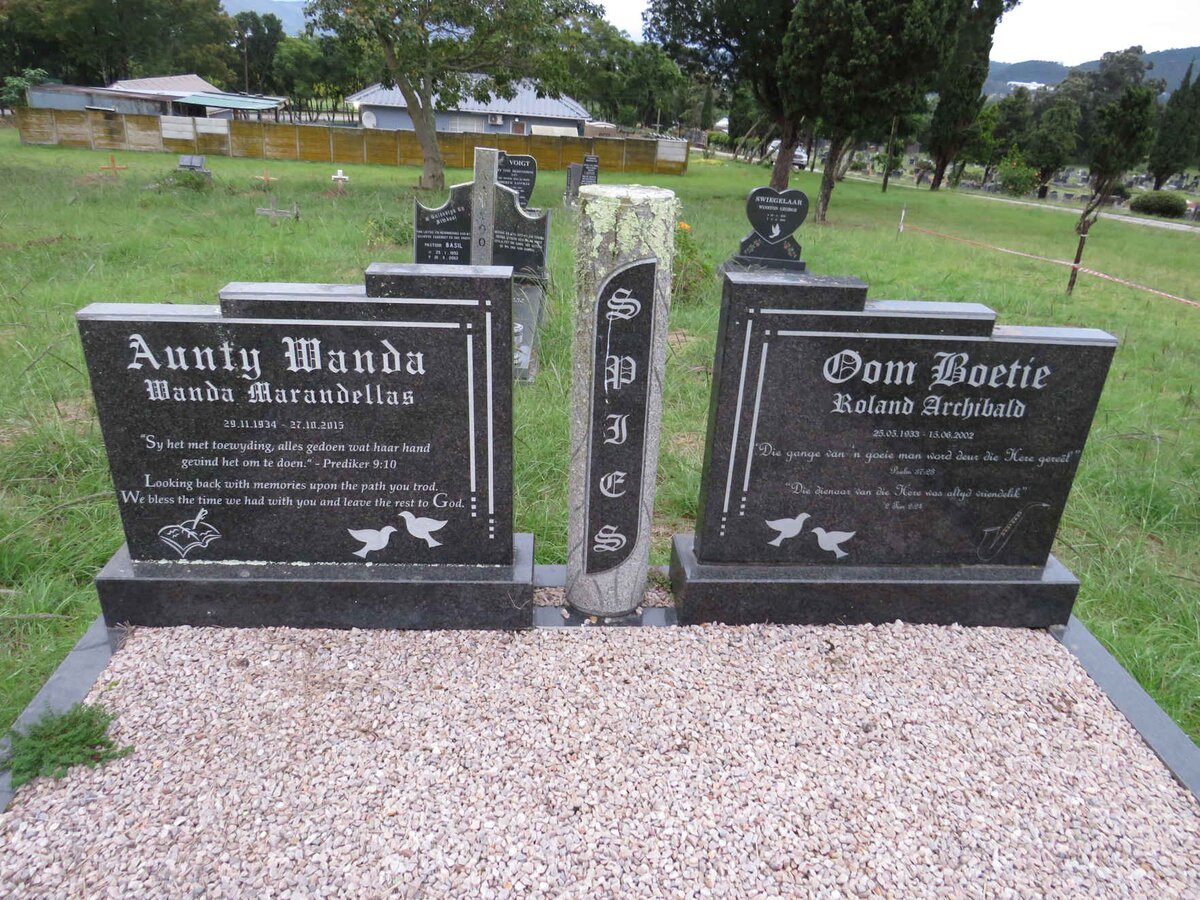 SPIES Roland Archibald 1933-2002 & Wanda Marandellas 1934-2015