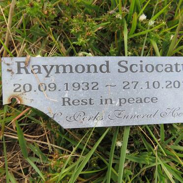 SCIOCATTI Raymond 1932-201?
