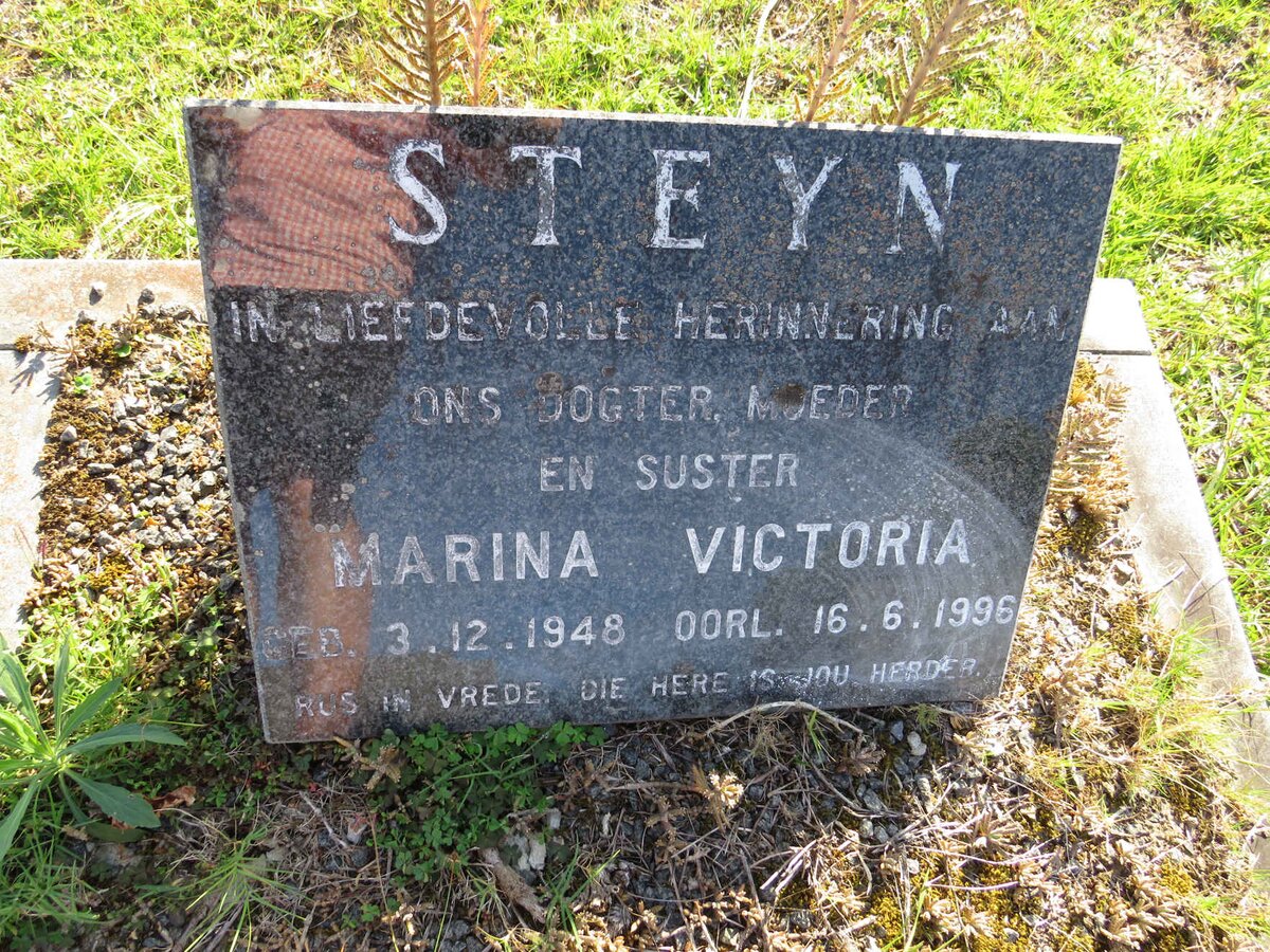 STEYN Marina Victoria 1948-1996