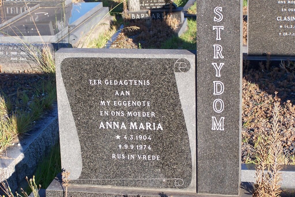 STRYDOM Anna Maria 1904-1974