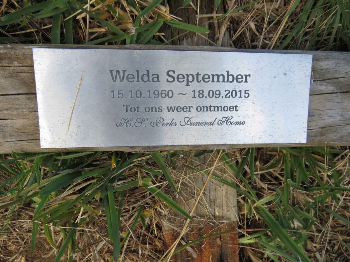 SEPTEMBER Welda 1960-2015