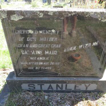 STANLEY Caroline Maud nee AINSLIE -1968