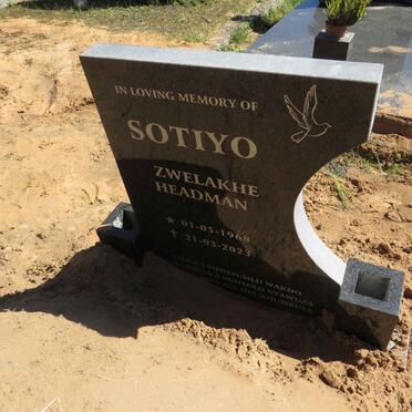 SOTIYO Zwelakhe Headman 1968-2023