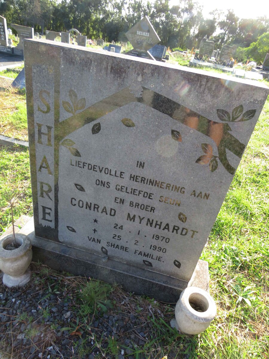 SHARE Conrad Mynhardt 1970-1990